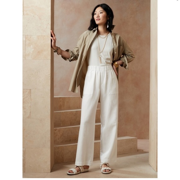 Banana Republic Pants & Jumpsuits Nwt Banana Republic Xxl White
